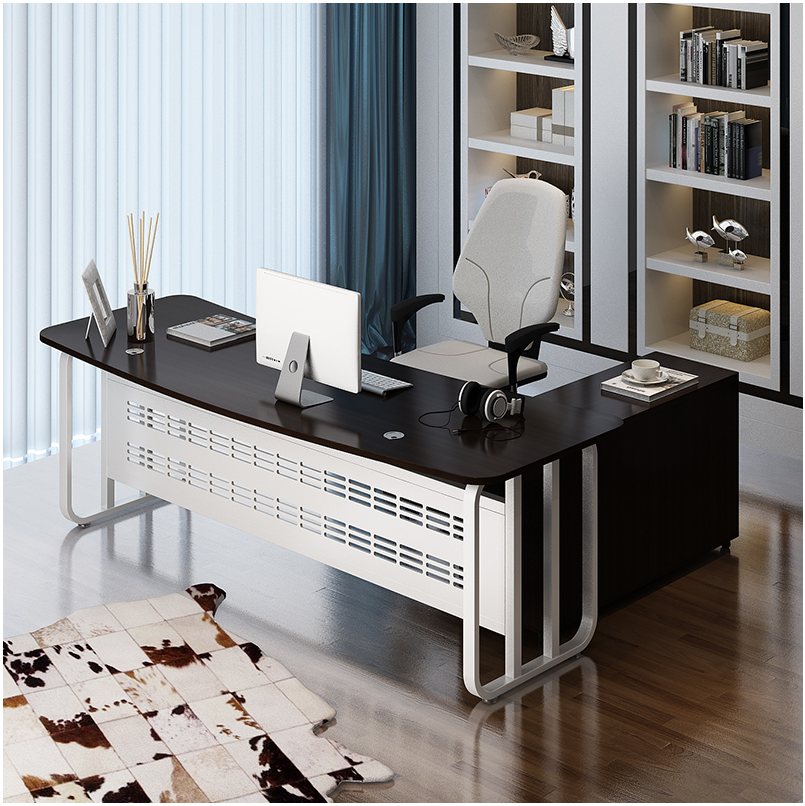 Guangdong boss desk and chair large class desk simple modern atmosphere President desk supervisor manager desk office furniture
