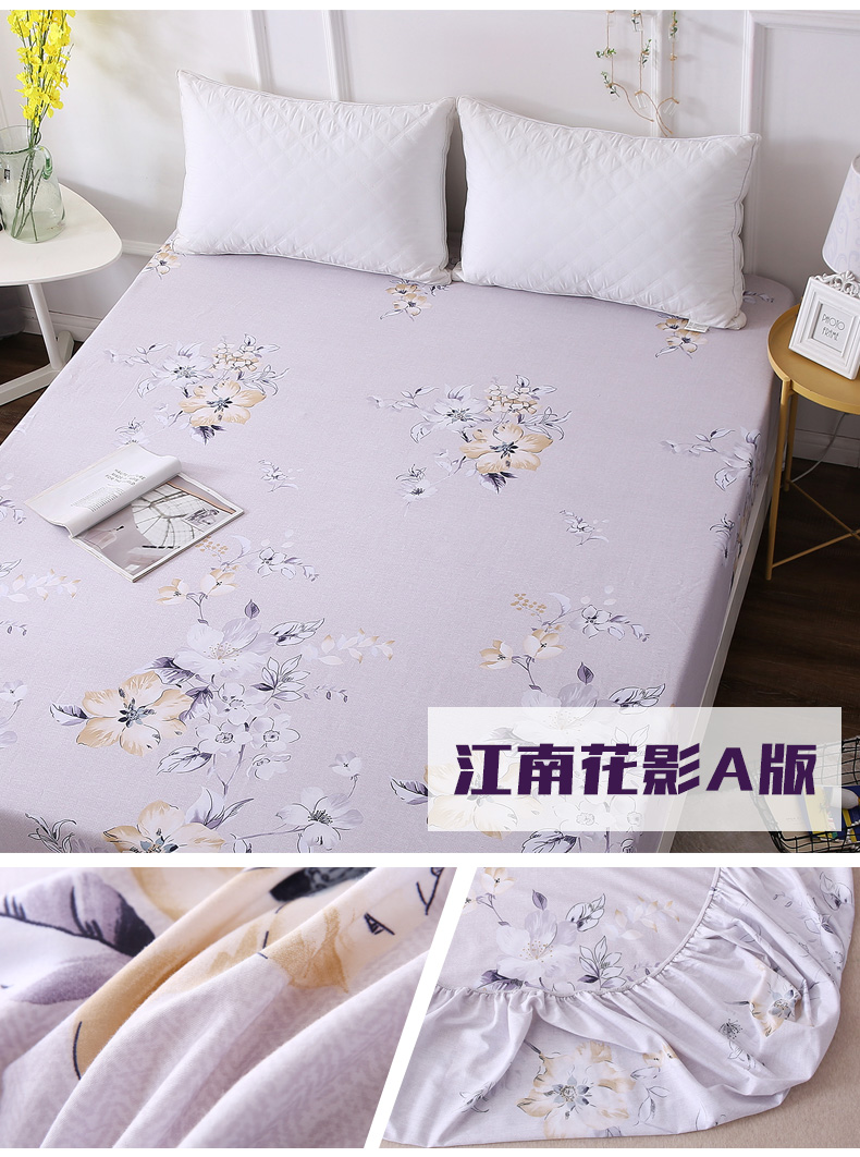 Bông giường bìa mảnh duy nhất 90x190x120x200x135x150 cm nâu mỏng pad bảo vệ bìa đàn hồi giường mùa xuân và mùa hè