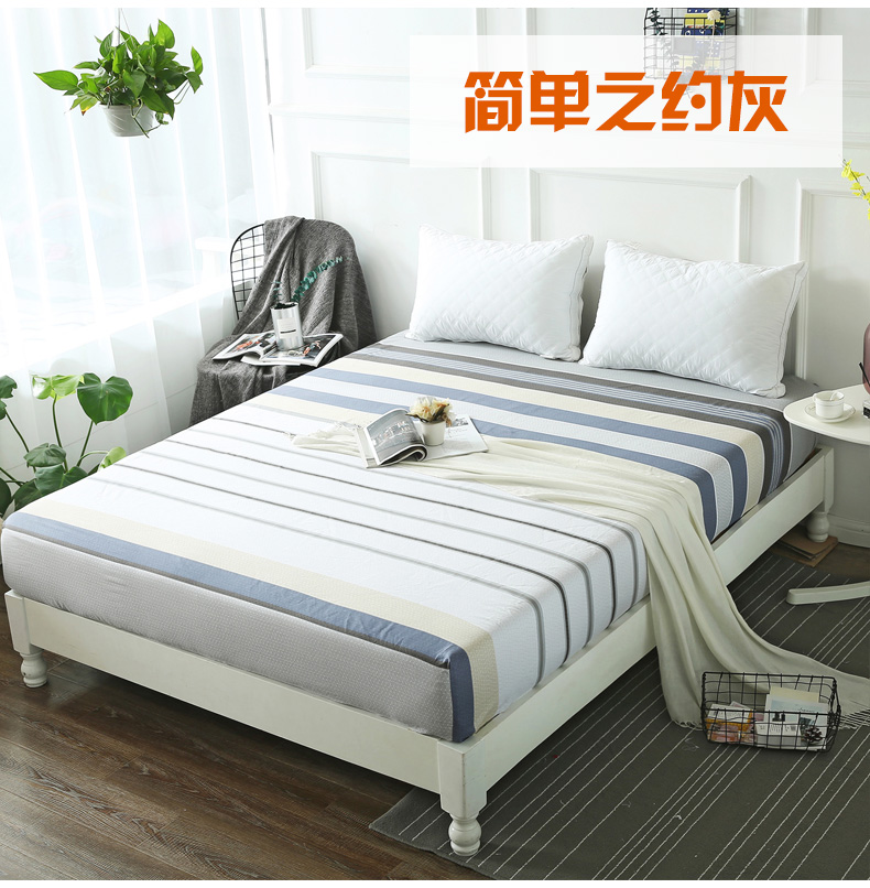 Một mảnh duy nhất của giường bông Li 0,9 / 1,2 / 1,35 / 1,5 / 1.8x1.9 / 2.2 bãi bảo vệ mùa xuân và nệm khăn phủ bàn - Trang bị Covers ga trải giường chun đẹp	