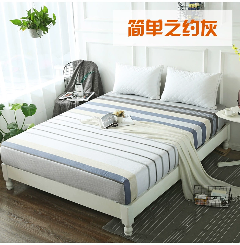 Một mảnh duy nhất của giường bông Li 0,9 / 1,2 / 1,35 / 1,5 / 1.8x1.9 / 2.2 bãi bảo vệ mùa xuân và nệm khăn phủ bàn - Trang bị Covers ga chun bọc giường spa