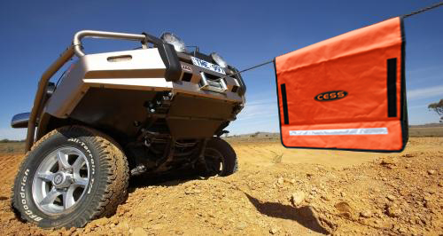 CESS cable flag (rebound damper) with a night reflective strip