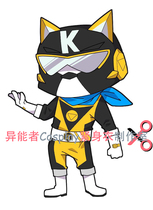 Little Hero Black Wolf Kaikai One-piece tights Zentai Cosplay play suit