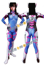 D va cosplay game tights dva Zentai Overwatch Battle driving suit without props