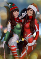 Overwatch Snow Country Wonderland Santa elves d va concept Cos tights Christmas dva