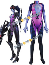 widowmaker Overwatch Pioneer Black Lily Black Widow Game Tight cosplay Battle Zentai Suit