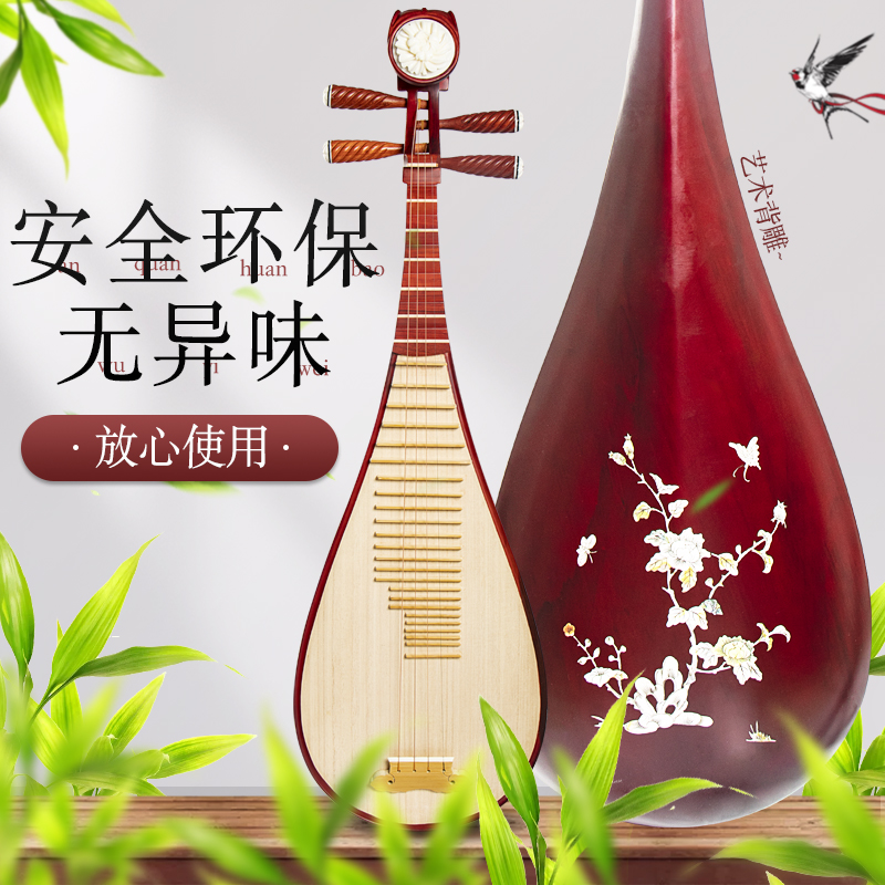 Pipa instruments professional play mahogany children adult exam beginner beginner beginner