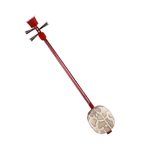 Lehun color wood mahogany big three-string medium three-string beginner practice three-string national musical instrument factory direct sale