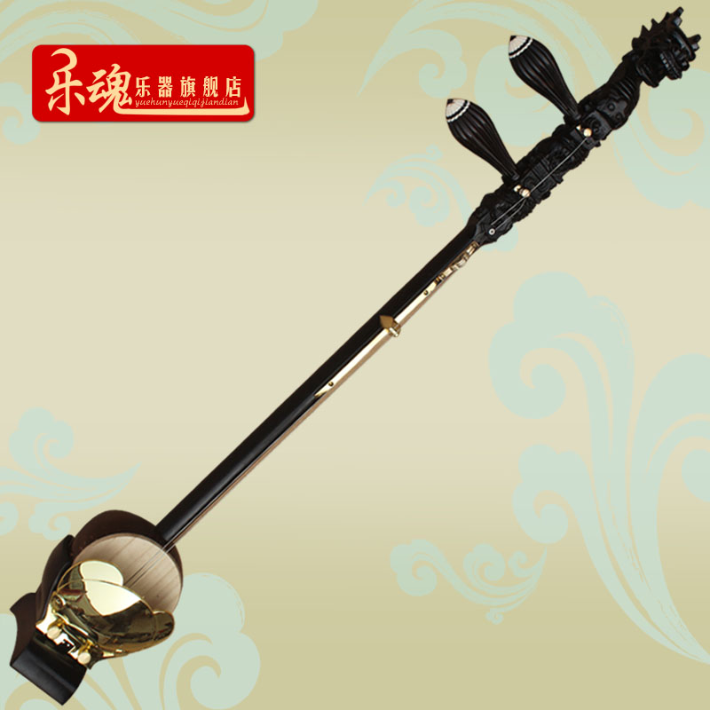 Professional Yu Drama Board Hu Black Sandalwood Disc Dragon Board Hu Black Sandalwood Professional Playing Musical Instrument Manufacturer Direct delivery box