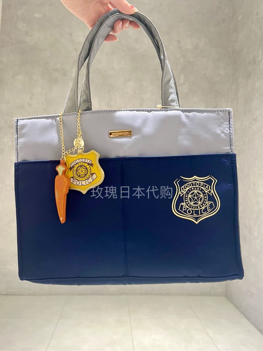 Сумка 玫瑰日代现货maison de fleur疯狂动物城兔子警官朱迪缎面托特包