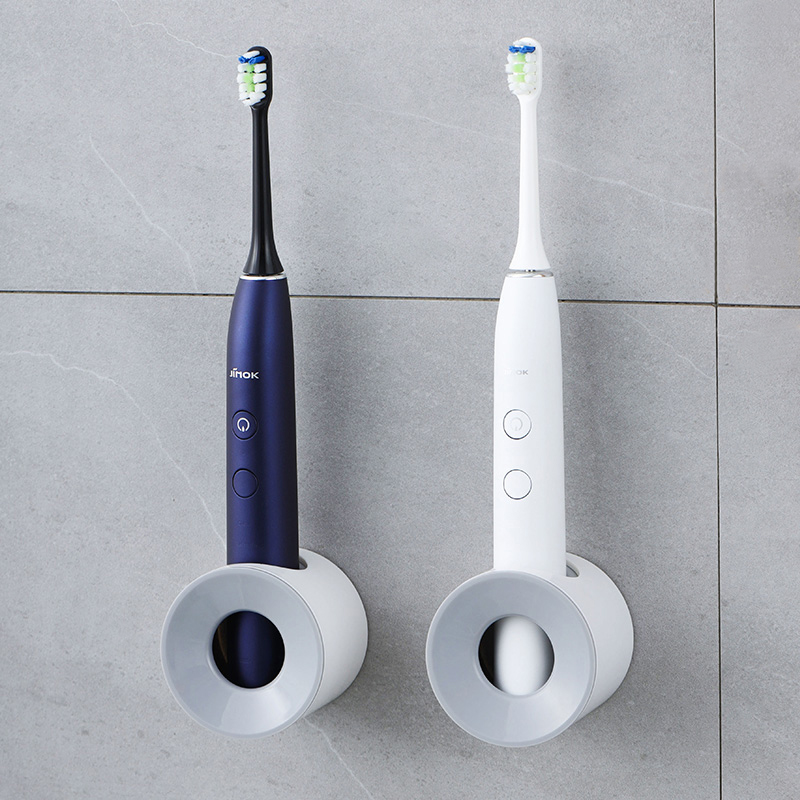 Punch-free electric toothbrush frame for a simple household toilet wall mounted toothbrush collection frame