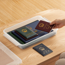 Home Document Containing Box Multifunction Plastic a4 Certificate Archival Box Transparent Home Important File Information Box