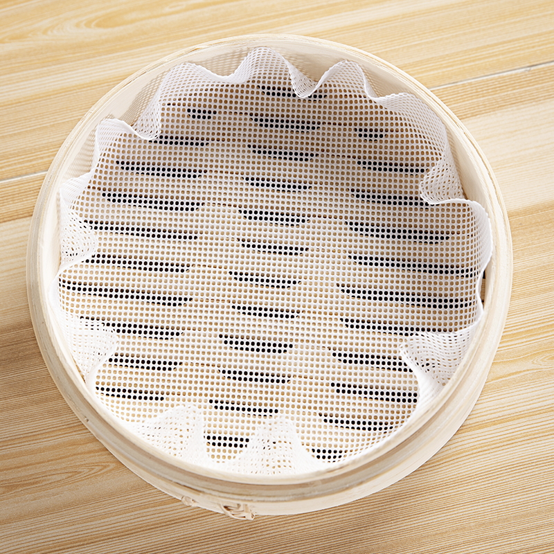 Food grade silicone Silicone Steamer Mat Domestic Steamed Stuffed Bun Steamed Stuffed Bun With Round No-Stick Steam Cage Cloth High Temperature Resistant Steam Pot Drawer Cloth