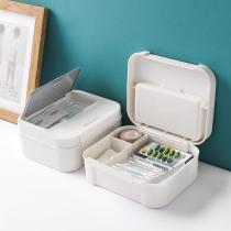 Medicine box Home Small sub-grid Multi-functional portable student Dormitory Family baby Childrens medicine containing box