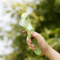 Portable handheld folding small fan Desktop usb rechargeable windy force mute strong wind cute mini electric fan