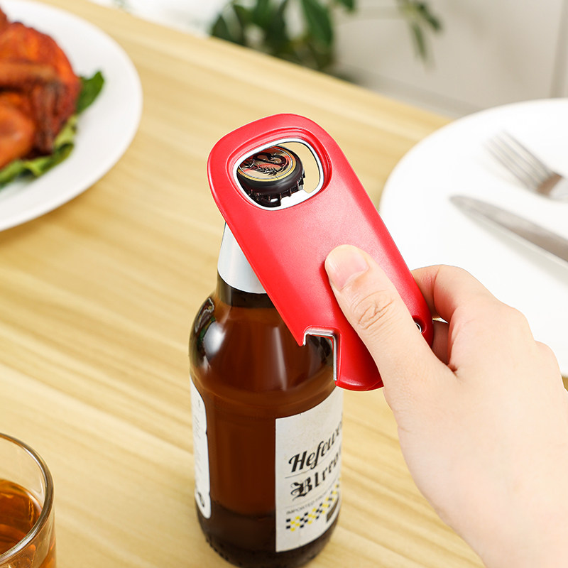 Japanese Beer Bottle Opener Fridge Sticker Magnetic Suction Bottle Opener Stainless Steel Labor-saving Multifunction Opener Cans openers
