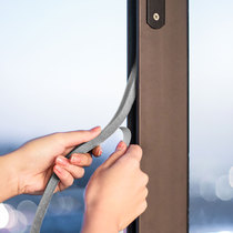 Self-adhesive door and window sealing strip winter door slit windproof and warm dust bar slit sponge adhesive strip noise-proof door strip