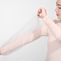 Disposable Sleeves Woman Kitchen Waterproof Stains Anti-Oil Stain Transparent Thickening Minima Plastic Housework Clean Cuff God