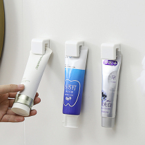 Toothpaste Shelve Wash Face Milk Containing Clip Wall-mounted Wall Free Toilet Bathroom Idea Wall-mounted Stickup Hook Hook