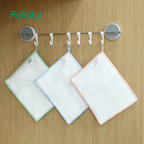 Bamboo Fiber Rag Clog Woman Home Kitchen Suction to Oil Stain Dishwashing Towel Housework Towel Housework Clean Double Layer Thickened Wipe Table Cloth