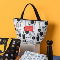 Minimalist cute insulated lunch box Thickened Large-capacity Handbag waterproof and anti-working class Primary school pupil lunch bag