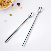 Long handle stirring spoon Stainless Steel Coffee Ice Spoon Tune Wine Bar Baby Milk Powder Milk Honey Seasoned Mini Spoon