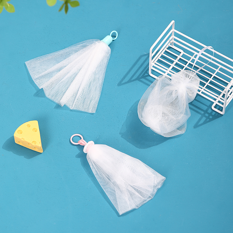 Facial cleanser foam mesh face special cleansing soap bag handmade soap bath soap bag wash face punch foam net