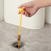 Bendable pipe dredge home bathroom toilet floor drain hair clogged kitchen sewer cleaning deity