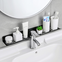 Mirror front shelf Bathroom sink sink Wall-mounted non-perforated bathroom faucet Cosmetic drain rack