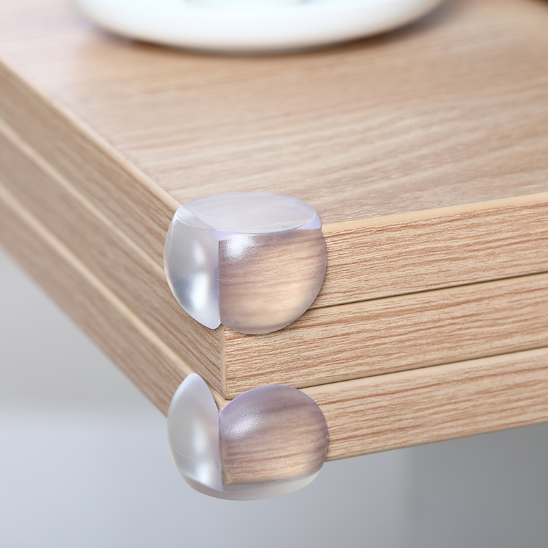 Transparent anti-collision corner guard coffee table anti-bump table bag corner children's baby range hood furniture round right angle protective cover