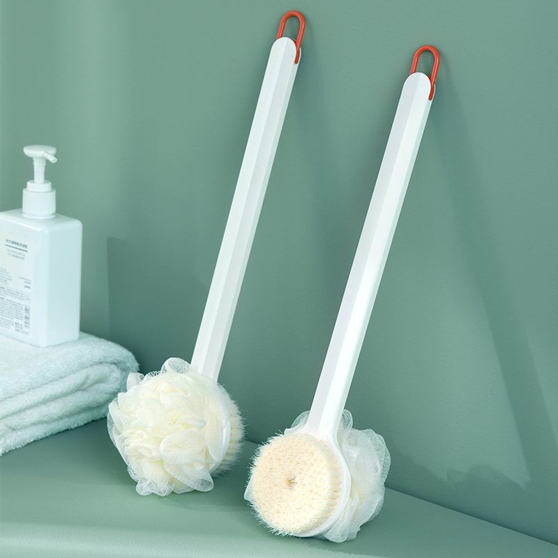 Long handle bath brushed soft hair bath brush slob male and female body rubbing back bath flowers without asking people to take a shower