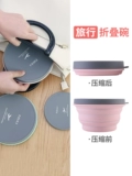 Складной портативный телескопический пищевой силикон для путешествий, детская дорожная посуда, ланч-бокс