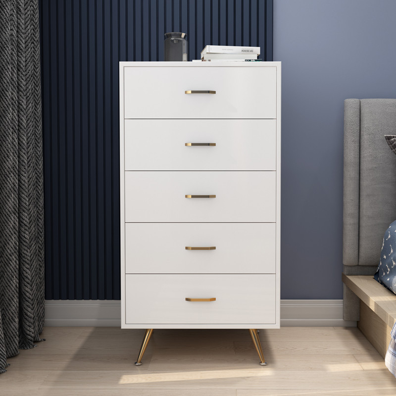 Nordic light luxury bucket cabinet Simple modern bedroom storage cabinet Small household living room storage cabinet Five bucket cabinet combination side cabinet