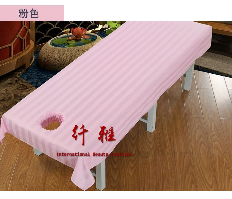 tấm bông bông bedspread vẻ đẹp massage chân câu lạc bộ hoàn chỉnh với mở tờ đặc biệt với lỗ - Khăn trải giường