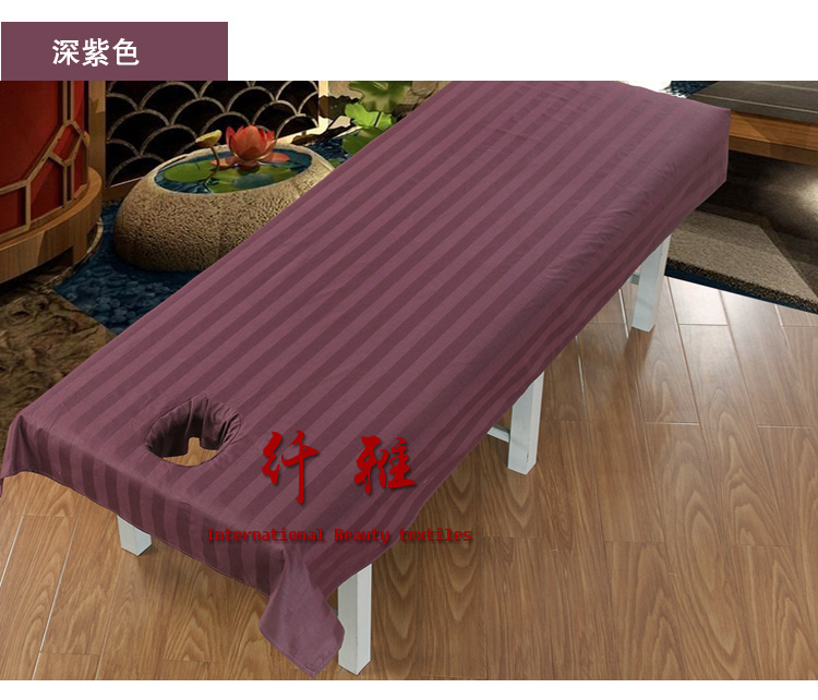 tấm bông bông bedspread vẻ đẹp massage chân câu lạc bộ hoàn chỉnh với mở tờ đặc biệt với lỗ - Khăn trải giường tấm trải giường