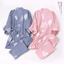 Day Style Pajamas Woman Pure Cotton Cotton Cloth And Pajamas Short Sleeves Long Pants Day Family Home Conserved Ladies Spring Summer Thin sweat steamed clothes