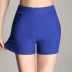 Quần legging mùa hè quần short nữ mặc an toàn cotton nguyên chất chống chói cao eo thon thun mỏng skinny skinny nóng ba điểm - Quần tây thường