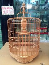 Qingyuan Glow Four-Joy Bird Cage Black & White Four-joy Bird Cage Fine Work Triple Pull Pair of Artisanal Engraving 15 years of bamboo material