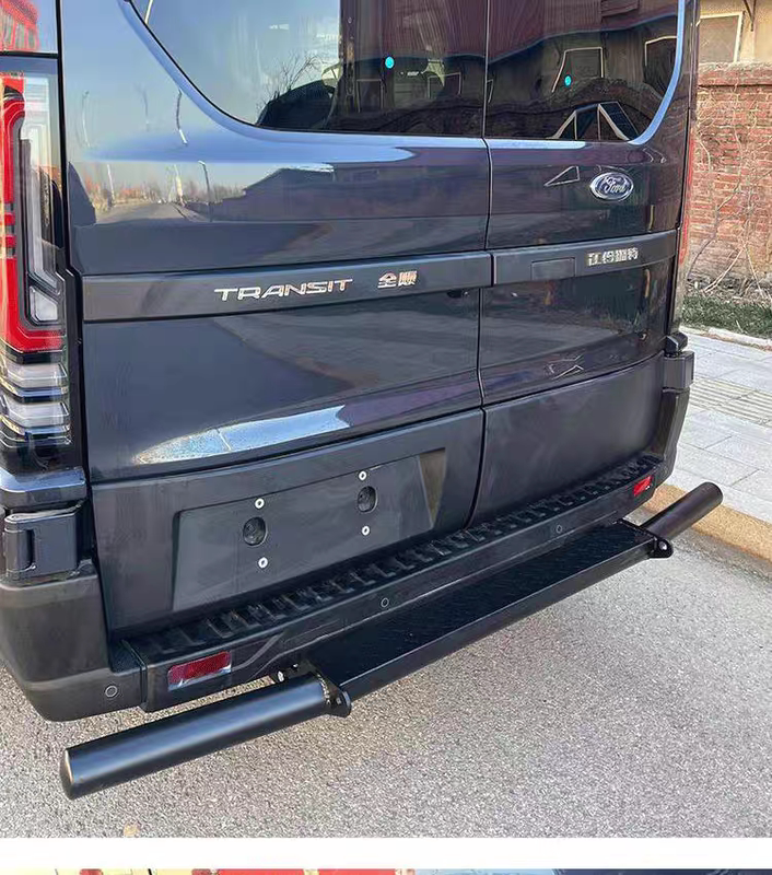 Ford Transit T8 Rear Bumper, Anti-Collision Bar, Ford V363 Special Bar, Thickened Step Plate, Ford Modification