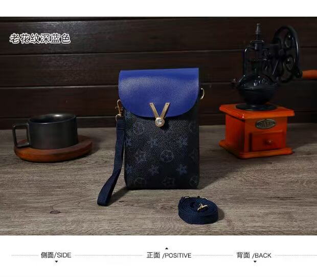 2018 mới treo cổ điện thoại di động túi vải túi nhỏ mini coin ví nữ dọc sinh viên điện thoại di động túi Messenger túi đựng điện thoại bằng vải