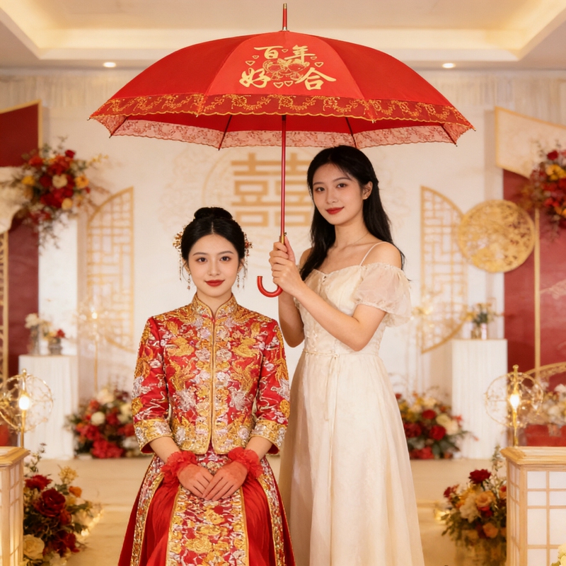 Wedding Supplies, Red Umbrella for the Bride, Wedding Umbrella, Red Umbrella for the Bride's Departure, Chinese Retro Embroidered Wedding Umbrella Wedding Supplies, Red Umbrella for the Bride, Wedding Umbrella, Red Umbrella for the Bride's Departure, Chinese Retro Embroidered Wedding Umbrella