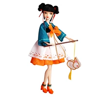 Выбор фонарей (12 суставов-радовых поставки обуви апельсин и орхидей) высота около 28 см.