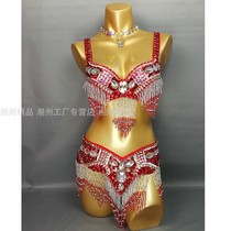 New sexy adult belly dance performance wear handmade sequin to suit Bellydance costume