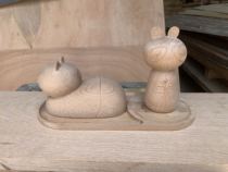 Graduation design solid wood custom carving handicrafts ornaments and jewelry processing