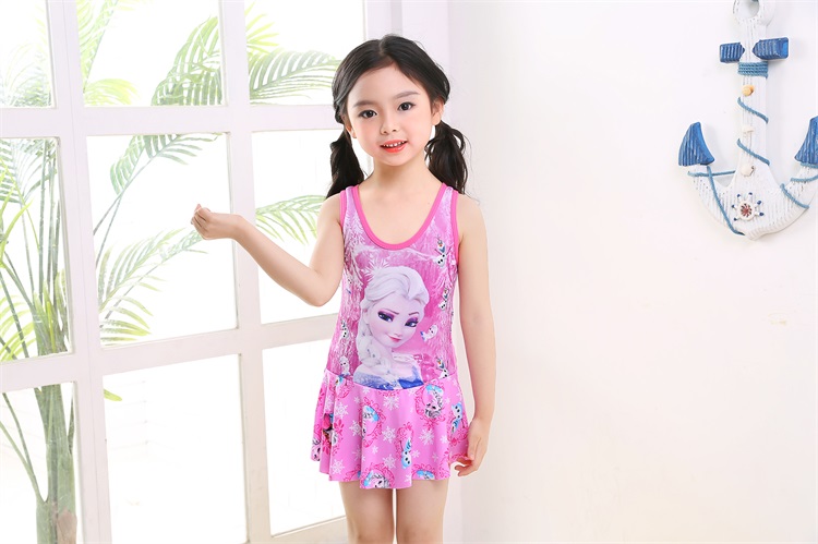 Công chúa mới Xiaozhong Công chúa Hàn Quốc 2-5 Bộ đồ bơi một mảnh Áo tắm trẻ em Cô gái trẻ Áo tắm - Bộ đồ bơi của Kid do boi cho be
