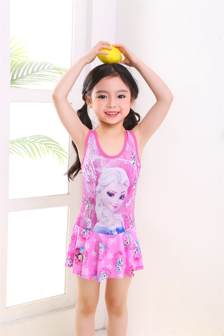 Công chúa mới Xiaozhong Công chúa Hàn Quốc 2-5 Bộ đồ bơi một mảnh Áo tắm trẻ em Cô gái trẻ Áo tắm - Bộ đồ bơi của Kid do boi cho be