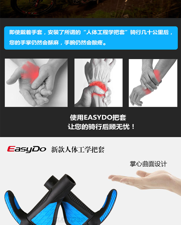 Poignées de vélo EASYDO - Ref 2353836 Image 6