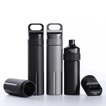 All-metal waterproof warehouse CNC waterproof sealed tank small medicine box outdoor travel multifunctional storage bottle