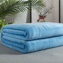 Towel quilt summer thin coral velvet air-conditioned room office cover leg blanket blue blanket single double adult