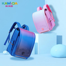 Kamida schoolbag Primary School students three to sixth grade 2021 new boys and girls vertical version shoulder childrens Ridge protection