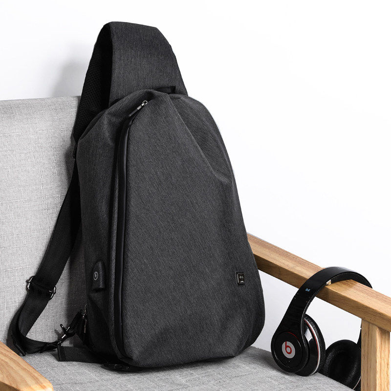 Zhina large-capacity diagonal men's backpack single-shoulder messenger bag tide brand leisure multi-functional sports travel chest bag men